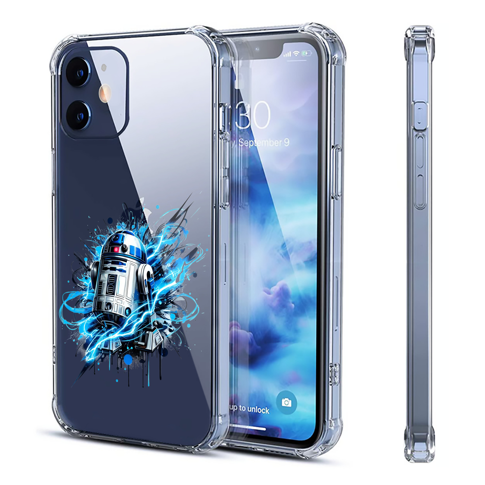（画像用） スター・ウォーズ Star Wars 【iPhone 12シリーズ対応】透明スマホケース（クリアソフトケース）